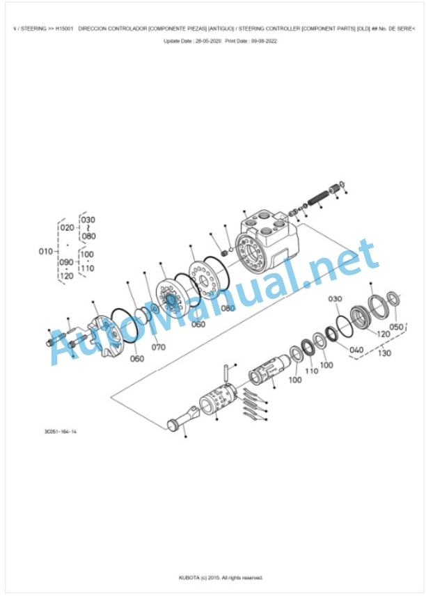 Kubota M8540, M9540 Parts Manual PDF BKIDK0658-4