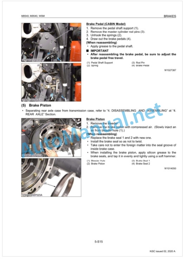 Kubota M8540, M9540 Tractor Workshop Manual PDF-4