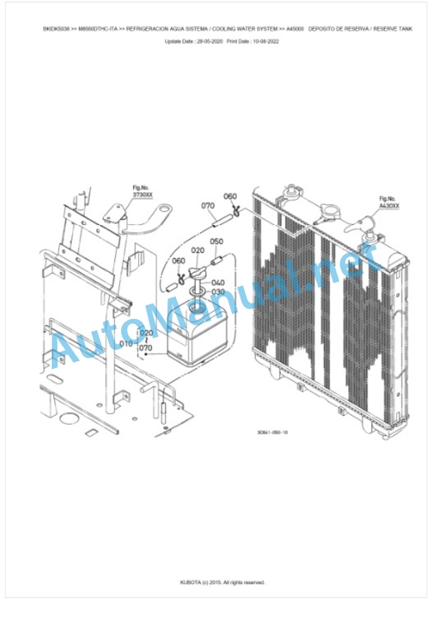 Kubota M8560C Parts Manual PDF BKIDK5038-2