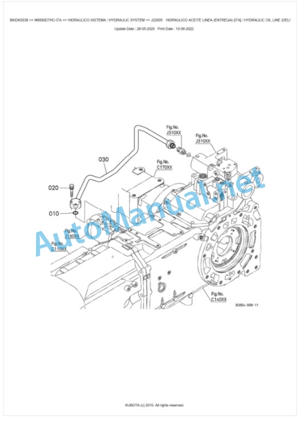 Kubota M8560C Parts Manual PDF BKIDK5038-4