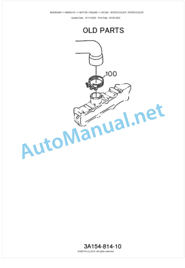 Kubota M9000-HC Parts Manual PDF BKIDK0485-2