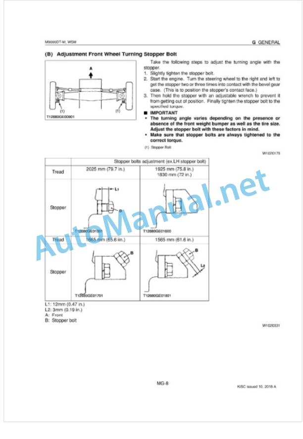 Kubota M9000DT-M Supplement Tractor Workshop Manual PDF-3