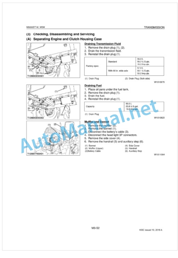 Kubota M9000DT-M Supplement Tractor Workshop Manual PDF-4