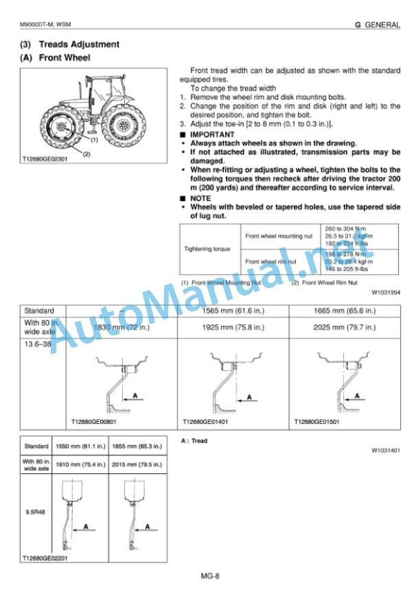 Kubota M9000DT-MC Supplement Tractor Workshop Manual PDF-3