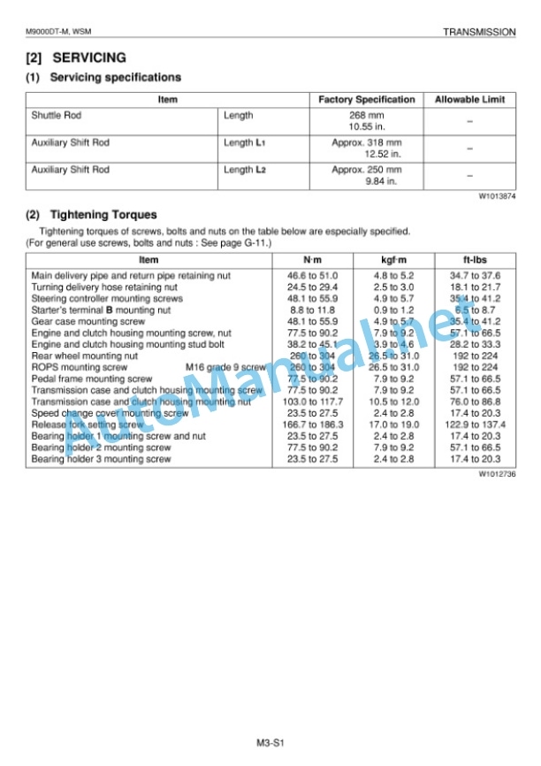 Kubota M9000DT-MC Supplement Tractor Workshop Manual PDF-4