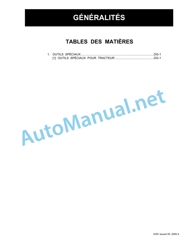 Kubota M9540 Dual Speed Supplement Tractor Workshop Manual PDF FR-2