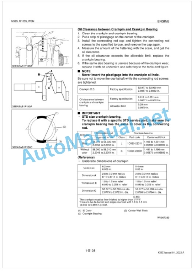 Kubota M96S, M108S Tractor Workshop Manual PDF-3