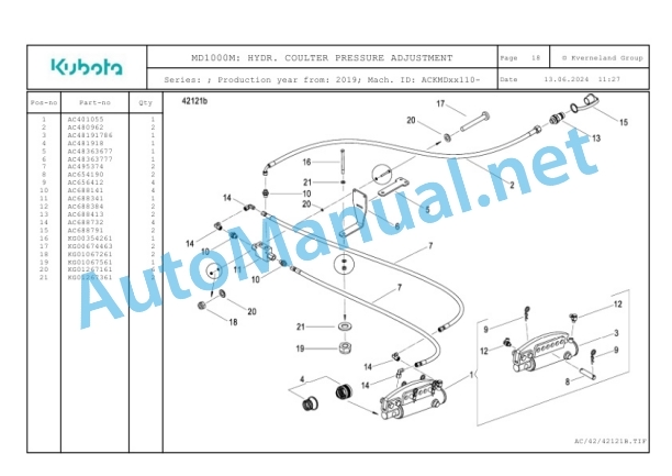 Kubota MD1000M Parts Manual PDF-2