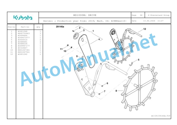 Kubota MD1000M Parts Manual PDF-4