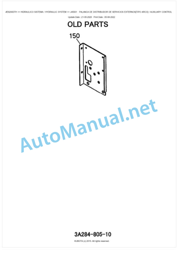 Kubota ME8200DTH, ME9000DTH Parts Manual PDF BKIDK0503-5