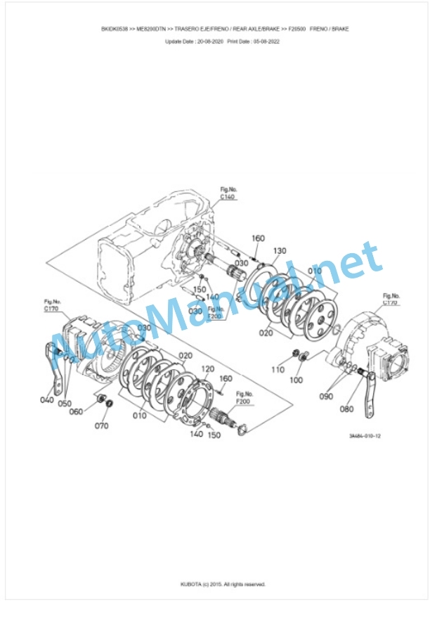 Kubota ME8200DTN Parts Manual PDF BKIDK0538-4