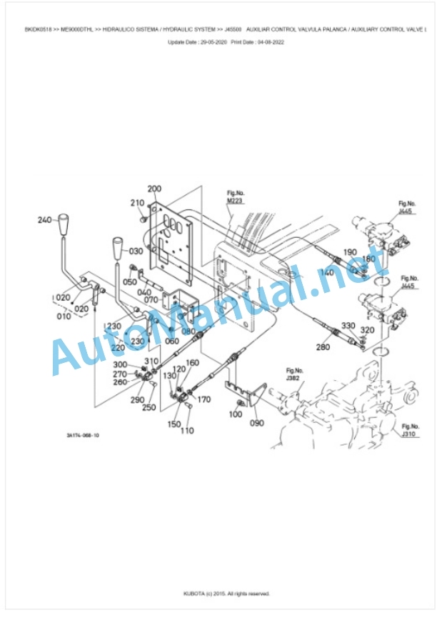 Kubota ME9000DTHL Parts Manual PDF BKIDK0518-5