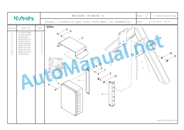 Kubota MP1600F Parts Manual PDF-5