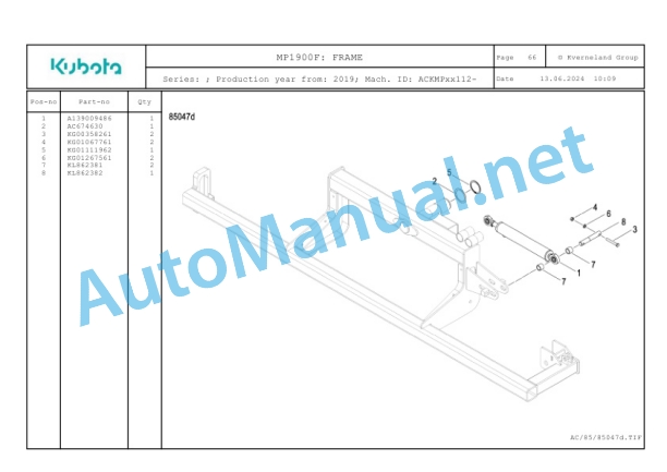 Kubota MP1900F Parts Manual PDF-4