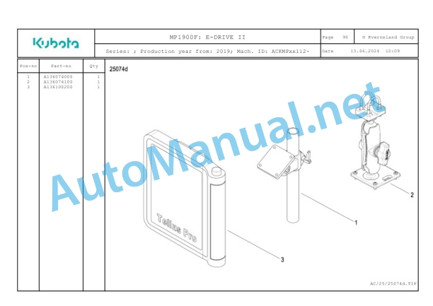 Kubota MP1900F Parts Manual PDF-5