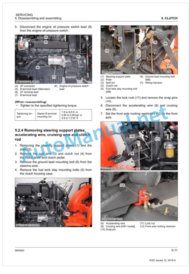 Kubota MX5200 Tractor Workshop Manual PDF-3