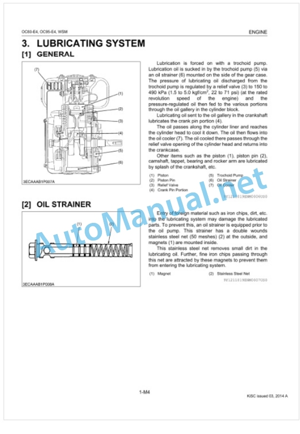 Kubota OC60-E4, OC95-E4 Diesel Engine Workshop Manual PDF-3