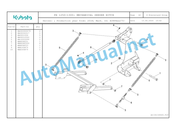 Kubota PH1250-1300 Parts Manual PDF-4