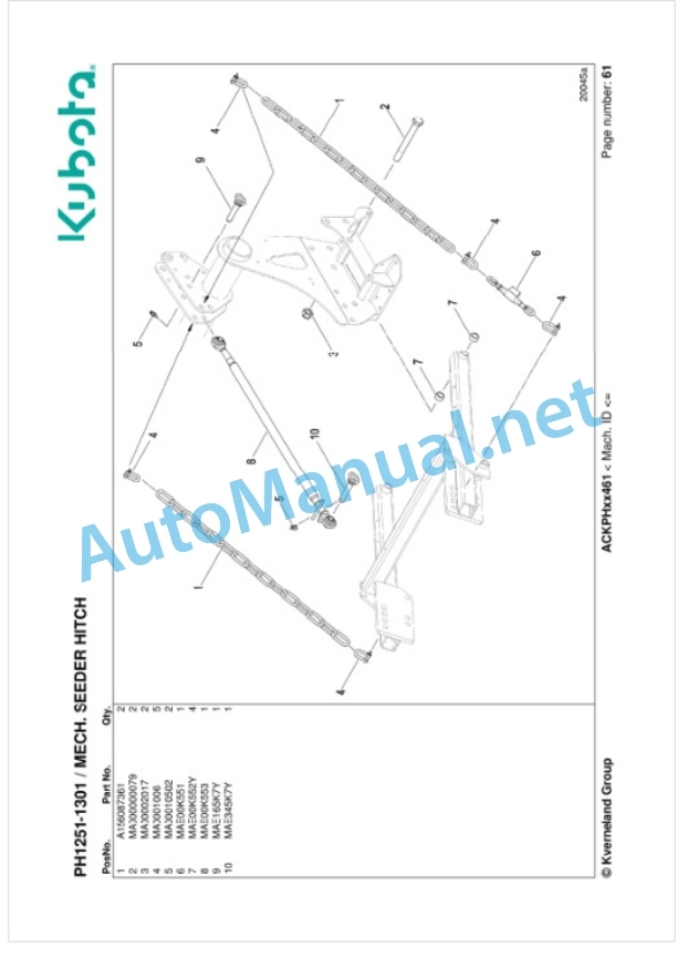 Kubota PH1251-1301 Parts Manual PDF-4