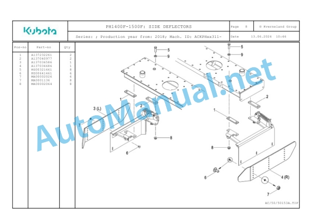 Kubota PH1400F-1500F Parts Manual PDF-2