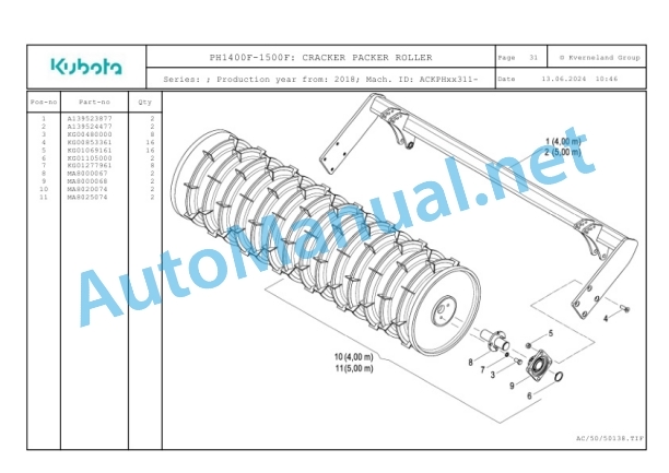 Kubota PH1400F-1500F Parts Manual PDF-4