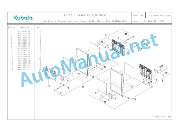 Kubota PH2001 Parts Manual PDF-5