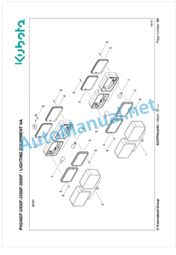 Kubota PH2400F-2450F-2500F-2600F Parts Manual PDF-5