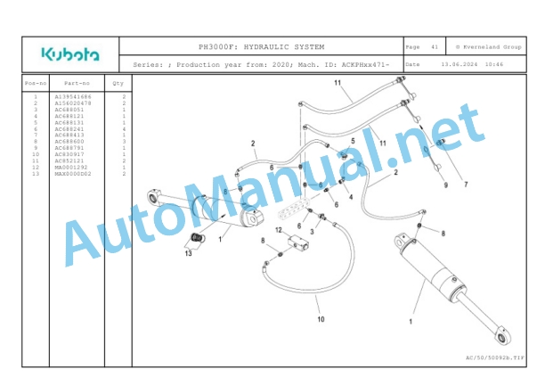 Kubota PH3000F Parts Manual PDF-3