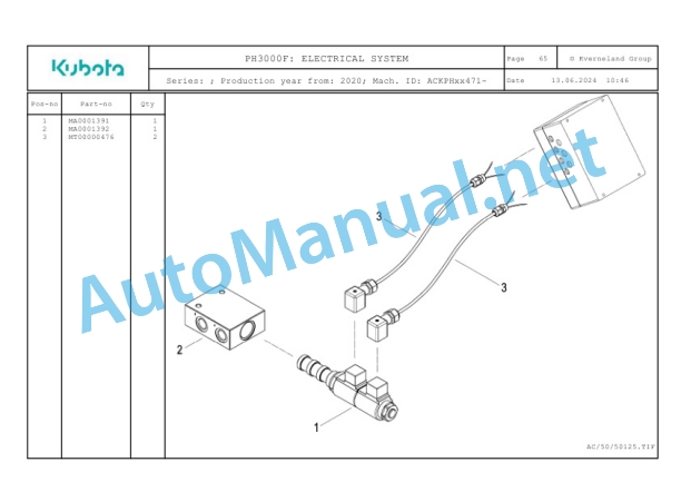 Kubota PH3000F Parts Manual PDF-4