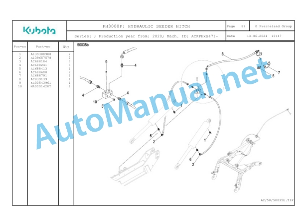 Kubota PH3000F Parts Manual PDF-5