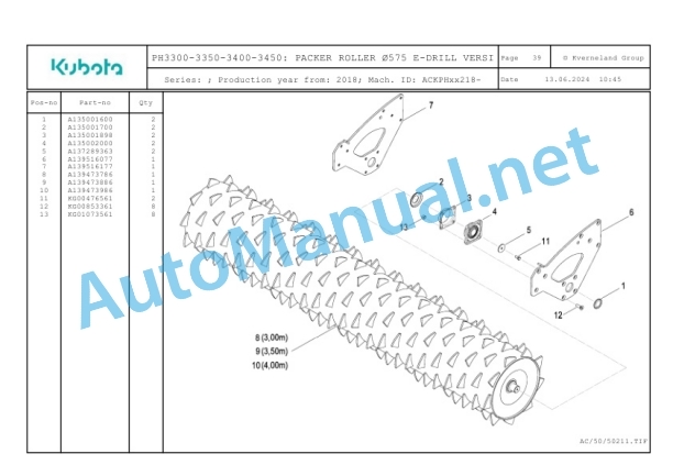 Kubota PH3300-3350-3400-3450 Parts Manual PDF-3