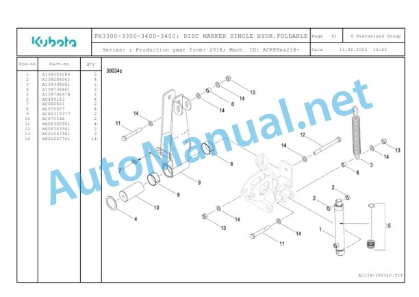 Kubota PH3300-3350-3400-3450 Parts Manual PDF-4