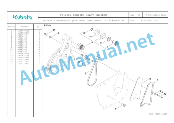 Kubota PP1000 Parts Manual PDF-2