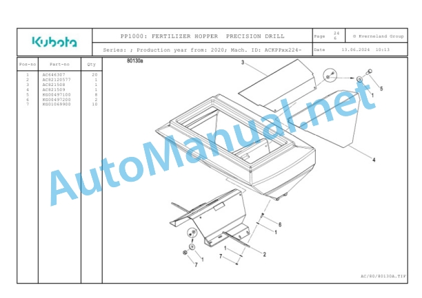 Kubota PP1000 Parts Manual PDF-5