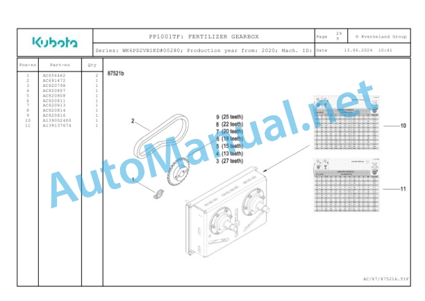 Kubota PP1001TF Parts Manual PDF-5