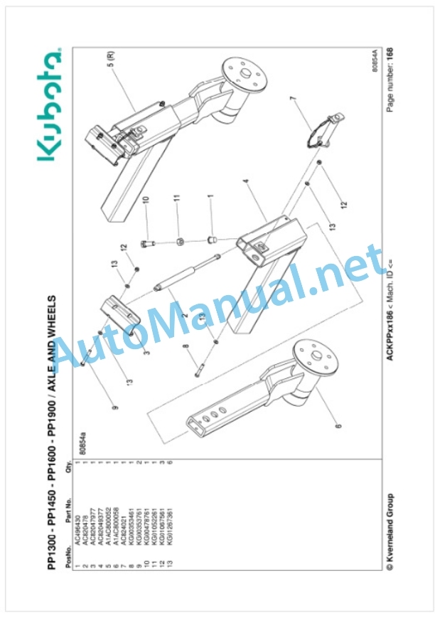 Kubota PP1300-PP1450-PP1600-PP1900 Parts Manual PDF-4