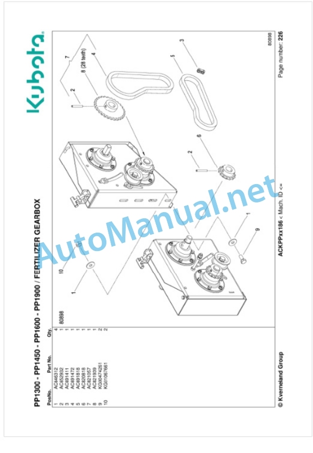 Kubota PP1300-PP1450-PP1600-PP1900 Parts Manual PDF-5