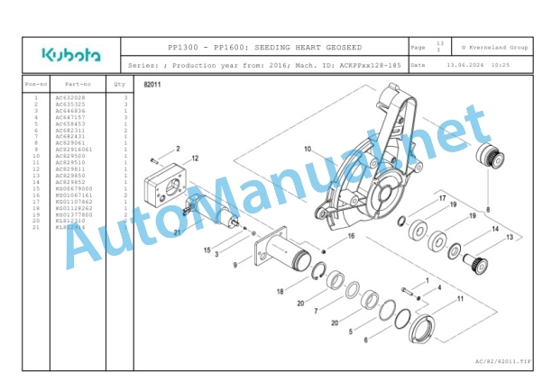 Kubota PP1300-PP1600 Parts Manual PDF-3