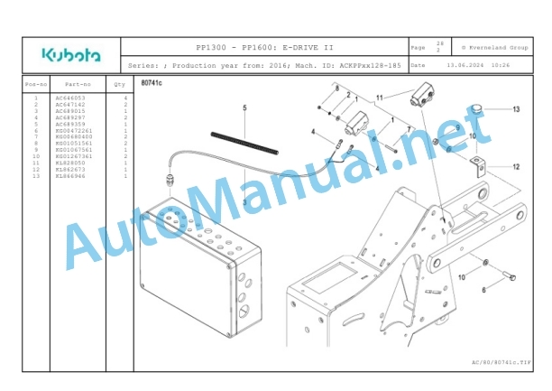 Kubota PP1300-PP1600 Parts Manual PDF-5