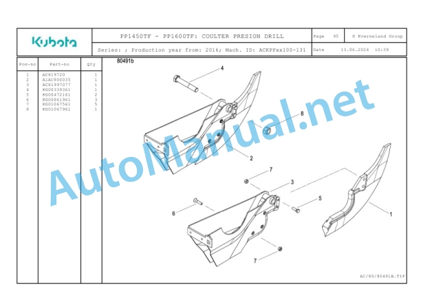 Kubota PP1450TF-PP1600TF Parts Manual PDF-3