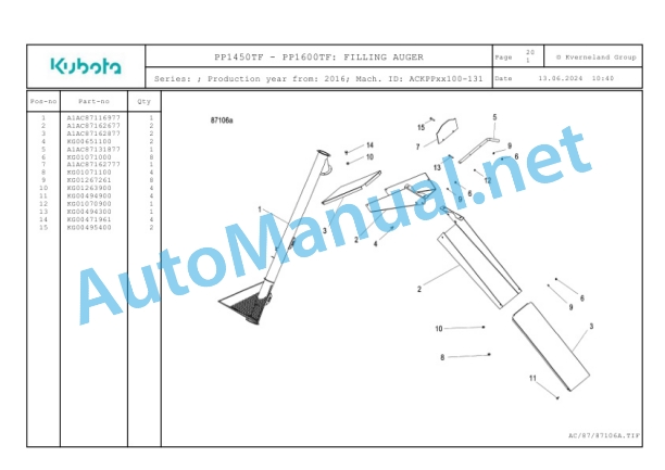 Kubota PP1450TF-PP1600TF Parts Manual PDF-5