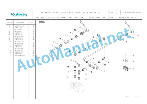 Kubota PP1450V Parts Manual PDF-5