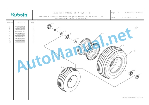 Kubota RA1042T Parts Manual PDF-3