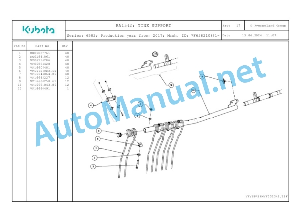 Kubota RA1542 Parts Manual PDF-5