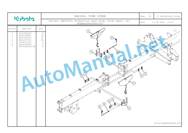 Kubota RA2064 Parts Manual PDF-4