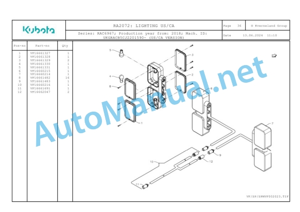 Kubota RA2072 Parts Manual PDF-5