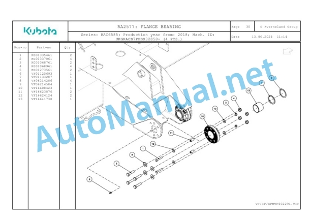 Kubota RA2577 Parts Manual PDF-4