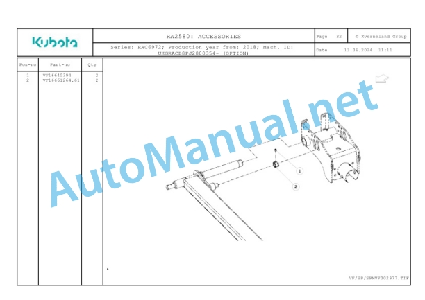 Kubota RA2580 Parts Manual PDF-4