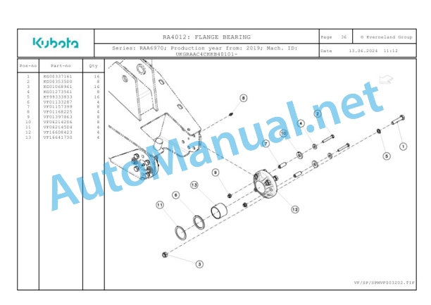 Kubota RA4012 Parts Manual PDF-4