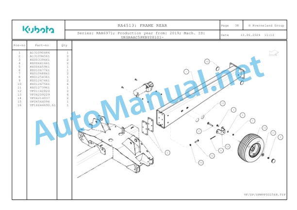 Kubota RA4513 Parts Manual PDF-4